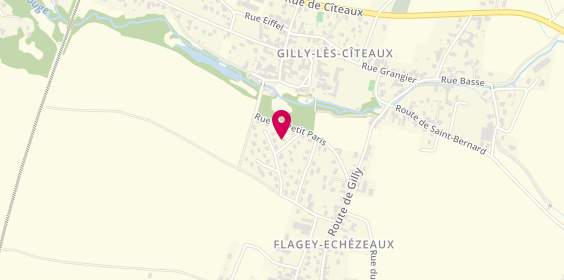 Plan de JNF Carrosserie, 7 Rue de la Champagne, 21640 Flagey-Echézeaux