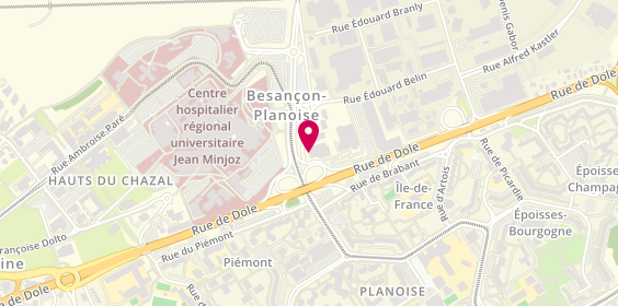 Plan de Carrosserie Monnin, 4 Rue Edouard Belin, 25000 Besançon