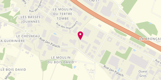 Plan de Jantes Alu Services Nantes, 21 Rue Jan Palach, 44800 Saint-Herblain
