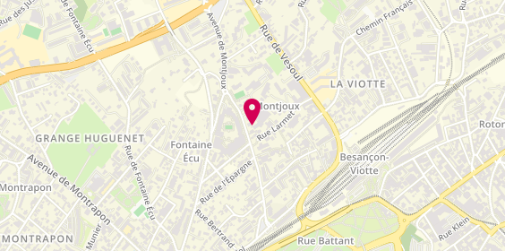 Plan de SAS Garage Pernin, 28 avenue Commandant Marceau, 25000 Besançon
