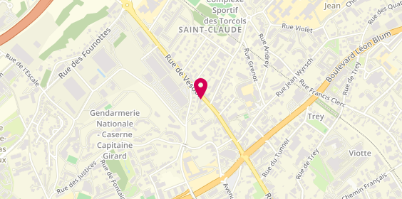 Plan de Carrosserie Jourdin, 75 Rue de Vesoul, 25000 Besançon