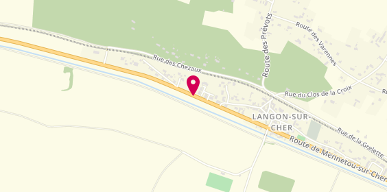 Plan de Sp Carrosserie, 2930 Bis Route de Villefranche Sur Cher, 41320 Langon-sur-Cher