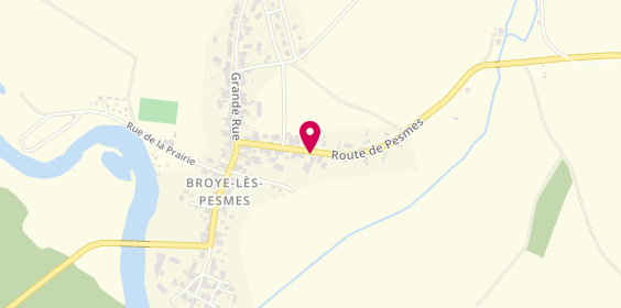 Plan de Garage Girardot, Route de Pesmes, 70140 Broye-Aubigney-Montseugny