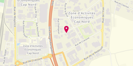 Plan de Carrosserie Ultime atome Dijon, 3 Rue Champeau, 21850 Saint-Apollinaire