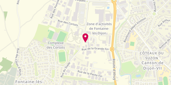 Plan de AD Carrosserie DESIGN 21, 4 Rue Georges Bourgoin, 21121 Fontaine-lès-Dijon