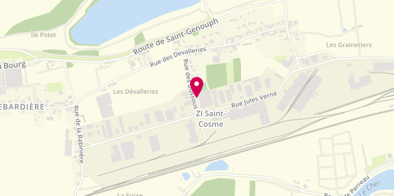 Plan de St Cosme Auto, 19 Rue Jules Verne
Rue des Dussous, 37520 La Riche