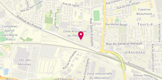 Plan de Garage Sabourin, 3 Rue Marcel Dassault, 37520 La Riche