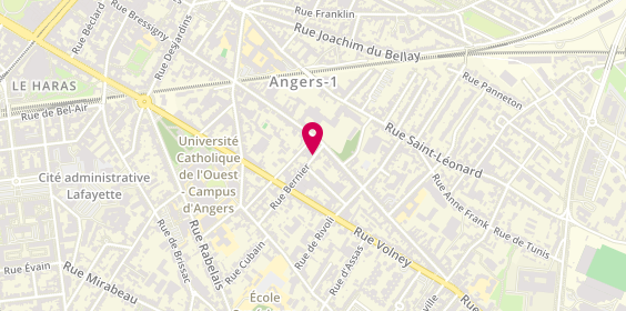 Plan de Garage d'ANJOU, 6 Rue Bernier, 49000 Angers