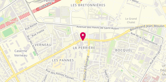 Plan de Carrosserie Perdreau-Garage des Cap, 13 Rue du General Lizé, 49100 Angers