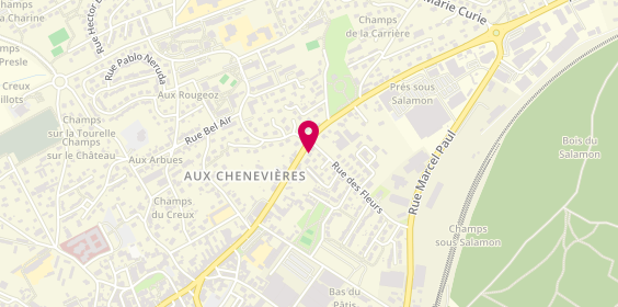 Plan de Access - TotalEnergies, 42 avenue Léon Jouhaux, 70400 Héricourt
