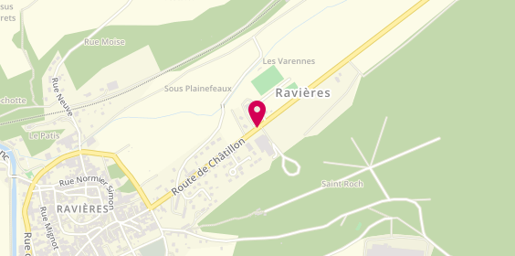 Plan de Garage meunier, 27 Route de Chatillon, 89390 Ravières
