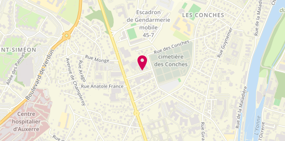 Plan de Carrosserie Cornuché, 9 avenue Jean Moulin, 89000 Auxerre