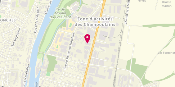 Plan de Eurocarrosserie, 35 avenue Jean Mermoz, 89000 Auxerre