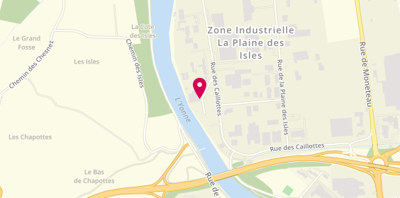Plan de Carrosserie Bontemps, 7 Rue des Caillottes, 89000 Auxerre