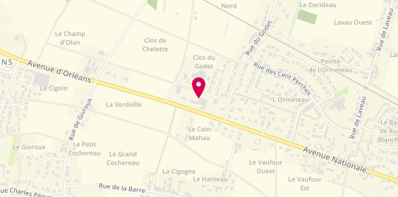 Plan de Access - TotalEnergies, 131 avenue d'Orléans, 45430 Chécy