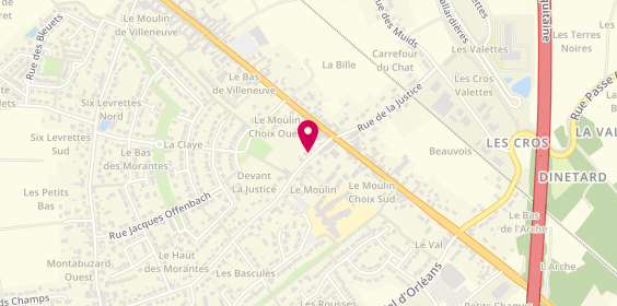 Plan de Carrosserie RENOIR, 79 Rue de la Justice, 45140 Ingré