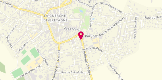 Plan de Agence de l'Ardenne, 41 Faubourg de Nantes, 35130 La Guerche-de-Bretagne