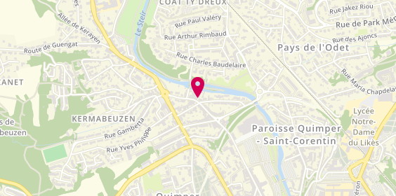 Plan de Carrosserie Philipot, 27 Rue du Cosquer, 29000 Quimper