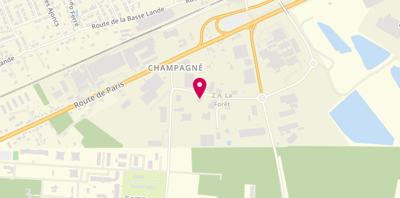 Plan de Ad Expert, Zone d'Activité la Forêt
11 Rue Gustave Eiffel, 72470 Champagné