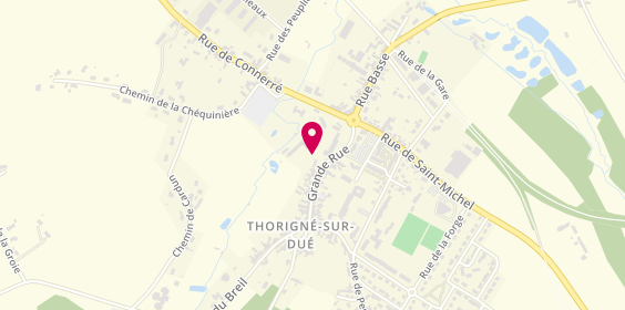 Plan de Carrosserie Leprince, 44 Rue de Connerre Zone Industrielle, 72160 Thorigné-sur-Dué