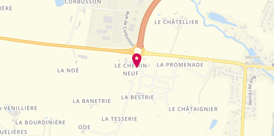 Plan de 2D Carrosserie, Le Chemin 9 
Route de Rennes, 53940 Saint-Berthevin