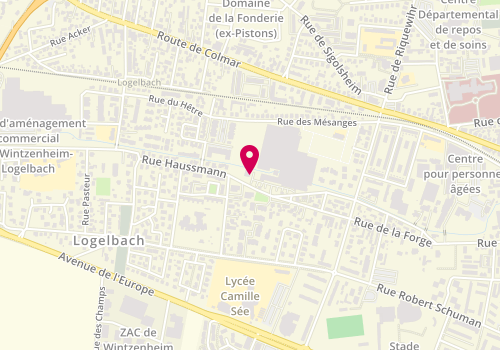 Plan de M.E.P.A, 140 Rue du Logelbach, 68000 Colmar