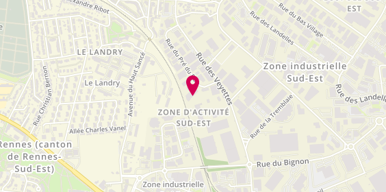 Plan de Carrosserie Avm Avm Pneus Adherents, 18 Bis Rue du Pré du Bois, 35000 Rennes