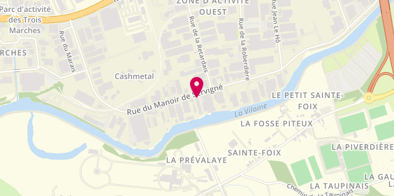 Plan de Lemeslif Électro Diesel, 21 Rue du Manoir de Servigné, 35000 Rennes