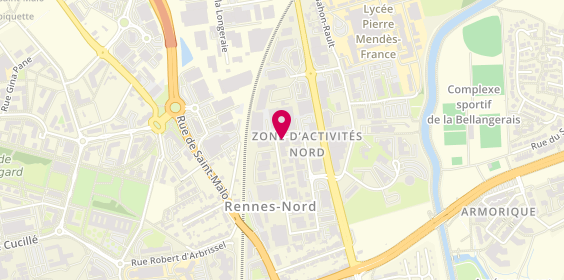 Plan de Carrosserie du Centre Ville, 9 Ter Rue de la Donelière, 35000 Rennes
