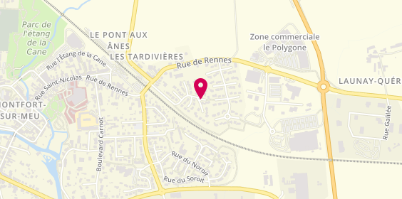 Plan de Access - TotalEnergies, Route Rennes Zone Artisanale Tardivières, 35160 Montfort-sur-Meu