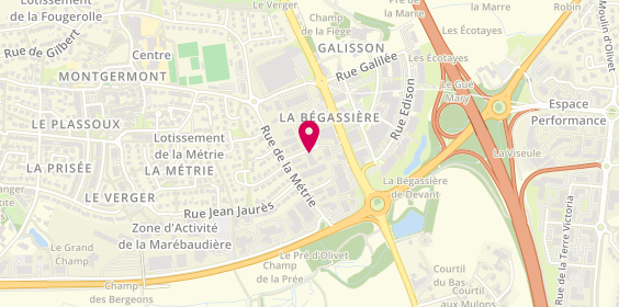 Plan de Carrosserie Gromy, 2 Rue de la Bégassière, 35760 Montgermont