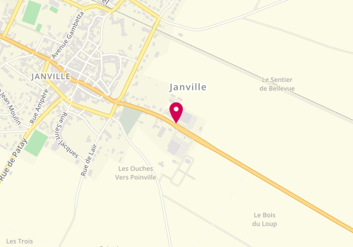 Plan de Total, 19 avenue du Général de Gaulle, 28310 Janville-en-Beauce