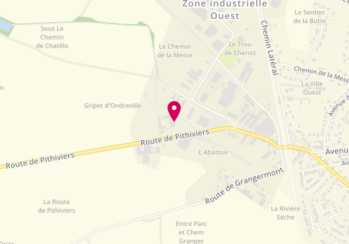 Plan de Auto Styl, 12 Route de Pithiviers, 45390 Puiseaux