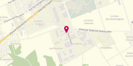 Plan de LS carrosserie, 6 Rue Denis Papin, 10430 Rosières-près-Troyes