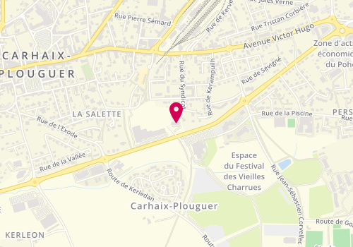 Plan de Toyota, Boulevard Jean Moulin, 29270 Carhaix-Plouguer