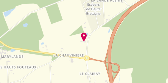 Plan de Carrosserie Renard, La Chauvinière, 35250 Saint-Aubin-d'Aubigné