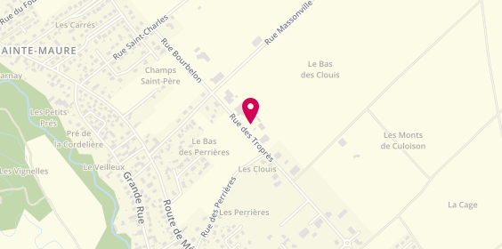 Plan de Ronny Garage, 9 Rue des Tropres, 10150 Sainte-Maure