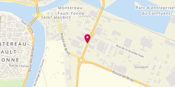 Plan de Auto Secours - Carrosserie Axial - Montereau Fault-Yonne, 5 Rue des Clomarts, 77130 Montereau-Fault-Yonne