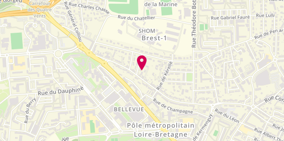 Plan de KERVIEL Alain, 169 Rue du Commandant Drogou, 29200 Brest