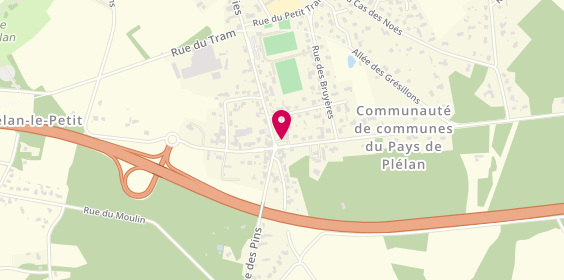 Plan de Access - TotalEnergies, 9 Rue de la Liberation, 22980 Plélan-le-Petit