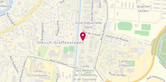 Plan de Gruber Automobile, 25 Rue de l'Industrie, 67400 Illkirch-Graffenstaden