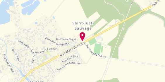 Plan de Garage Marnat, 55 Rue Marx Dormoy, 51260 Saint-Just-Sauvage