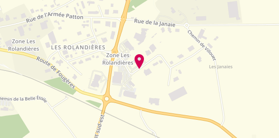 Plan de EURL carré Automobiles, Zone Artisanale Les Rolandieres Est 11 Rue Rouelle, 35120 Dol-de-Bretagne
