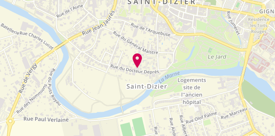 Plan de Carrosserie Ménissier, 10 Rue du Dr Després, 52100 Saint-Dizier