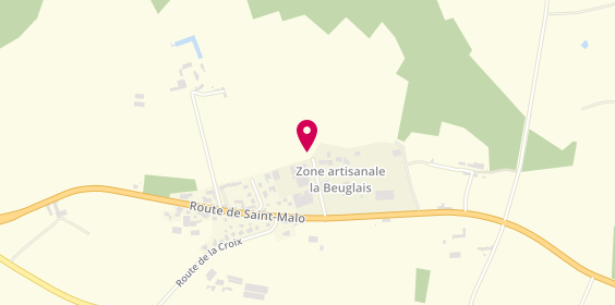 Plan de Carrosserie Jacquet, Zone Artisanale la Beuglais, 35350 Saint-Méloir-des-Ondes