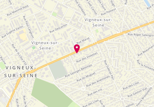 Plan de AD Expert, 94 avenue Henri Barbusse, 91270 Vigneux-sur-Seine
