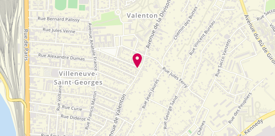 Plan de Garage de la Gare, 101 avenue de Valenton, 94190 Villeneuve-Saint-Georges