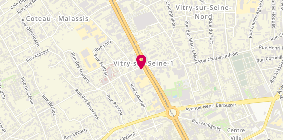 Plan de KEOS, 21 avenue Eugène Pelletan, 94400 Vitry-sur-Seine