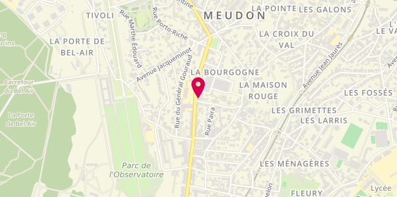 Plan de Renault, 16 Rue de l'Orangerie, 92190 Meudon