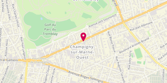Plan de Grand Garage du Tremblay, 70 Avenue General de Gaulle, 94500 Champigny-sur-Marne